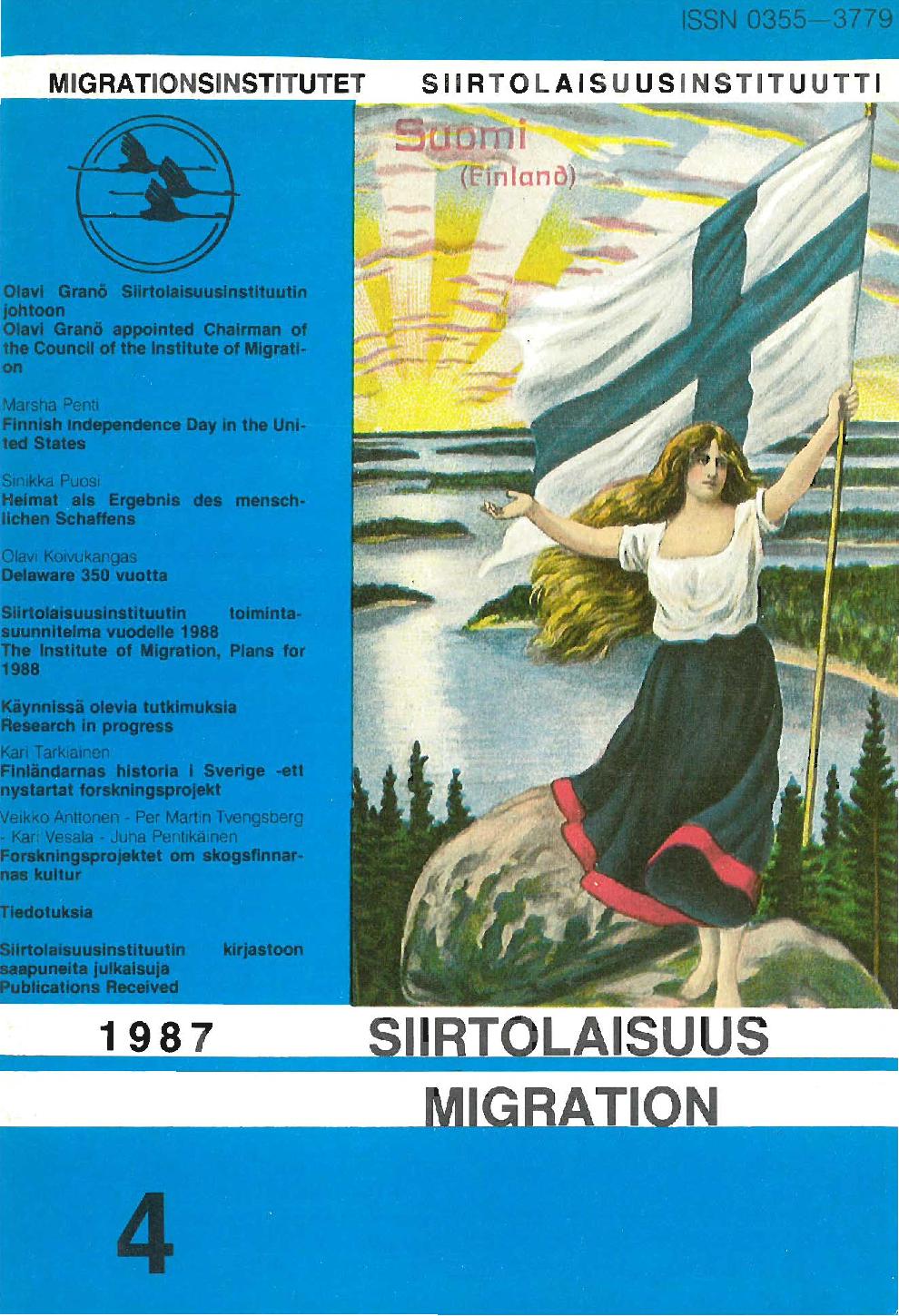 					Näytä Vol 14 Nro 4 (1987)
				