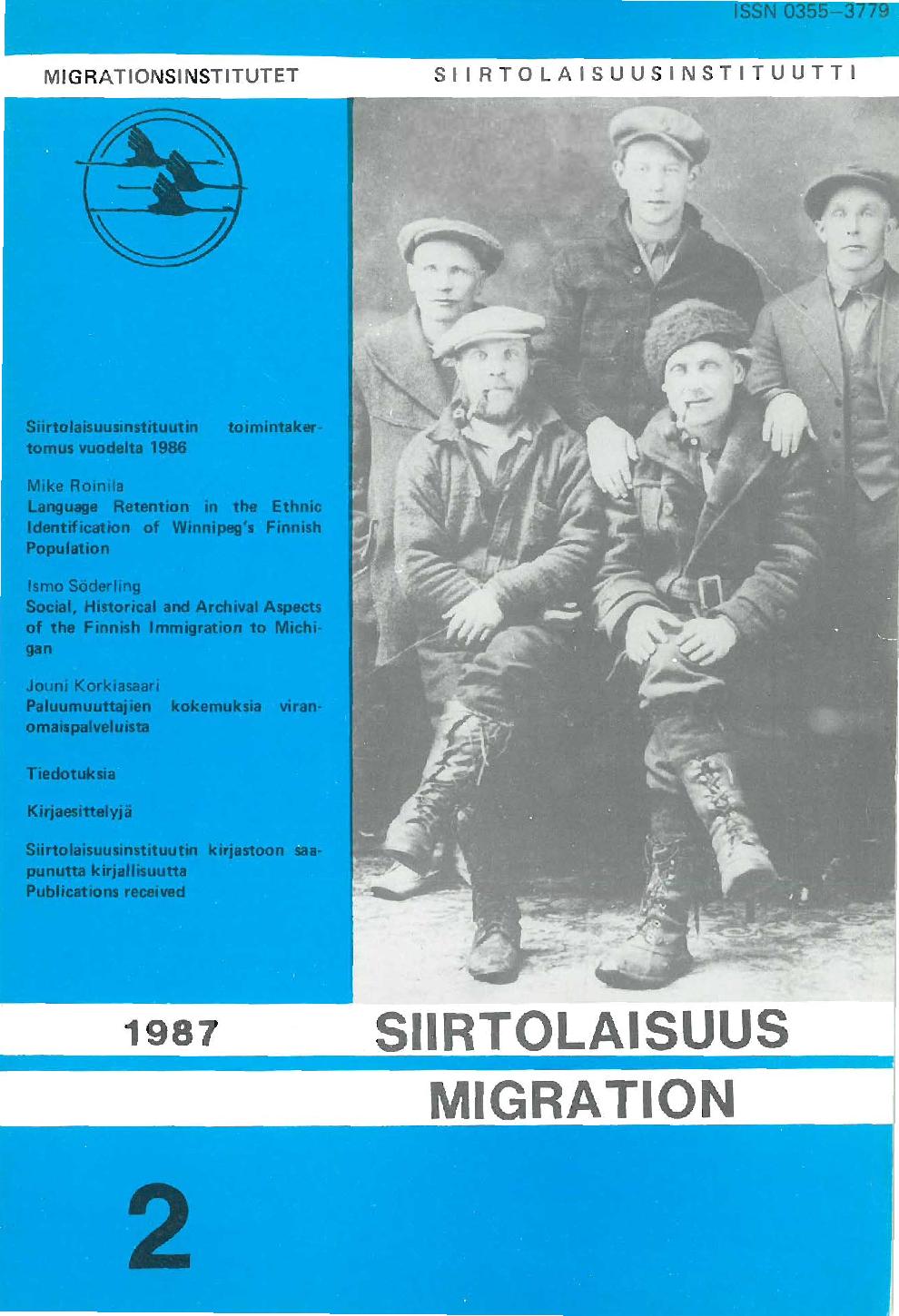 					Näytä Vol 14 Nro 2 (1987)
				
