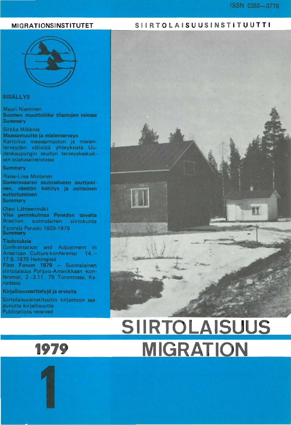 					Näytä Vol 6 Nro 1 (1979)
				